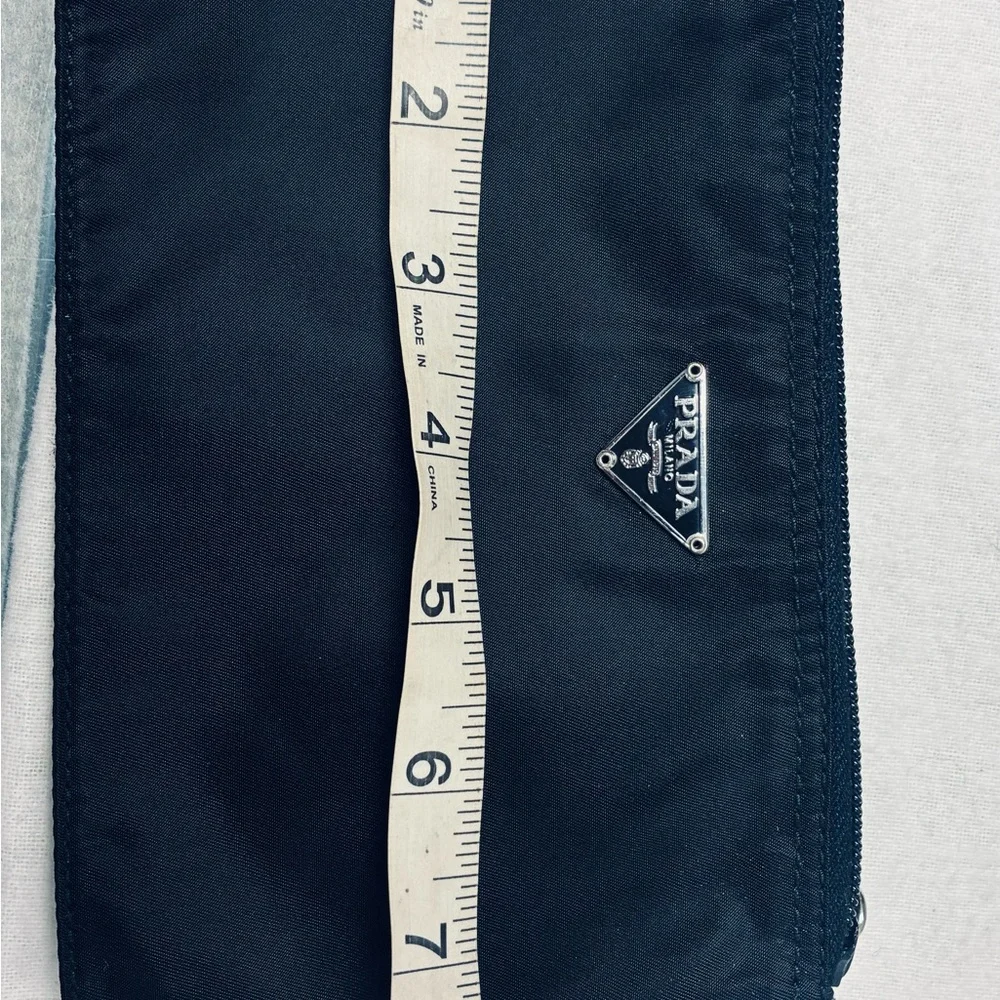 Authentic Prada 3pc Vintage Vela Pouch Set w Cards and Dustbag - Picture 11 of 15